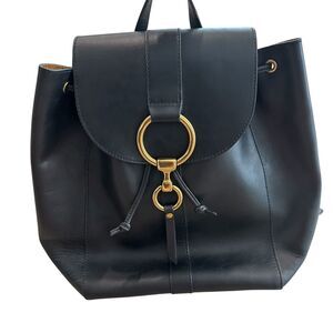 Frye Ilana Harness Leather Backpack in Black